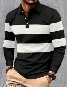 Men's Striped Polo T-Shirt