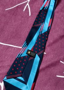 France Pure Silk Stylish Geometric Patterned Tie
