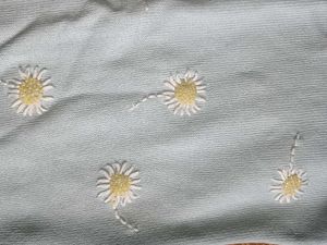 Light Blue Embroidered Cardigan