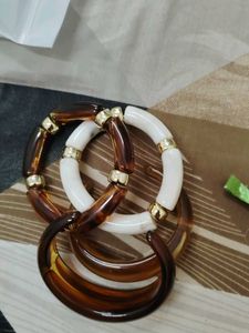 Chic Resin Bangle Set