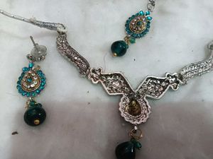 Elegant Teal Stone Jewelry Set