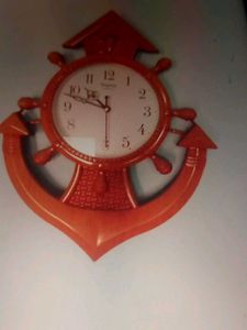 Nautical Anchor Ship Wheel Wall Clock