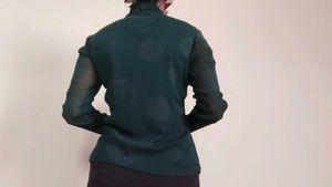 Elegant Sheer Sleeve Top