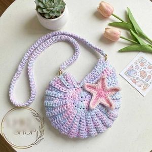 Handmade Crochet Shell Bag