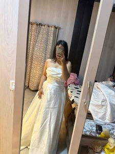Elegant White Bridal gown 🎀🩷🧚🏻‍♀️