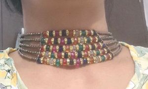 Boho Beaded Choker Necklace