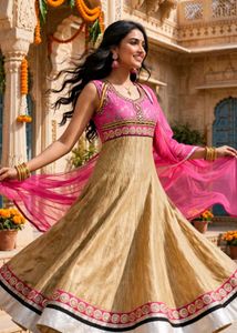 Exquisite Indian anarkali Set