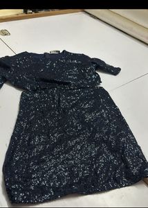 Blue Sequin Dress