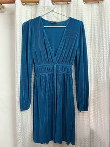 zara blue dress
