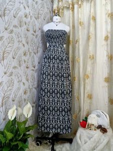 Forever 21 Boho Pattern Strapless Maxi Dress