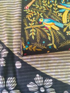 Unique Embroidered Bird Clutch