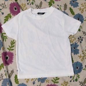 White Casual Tee