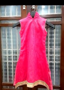 Stunning Pink Embroidered Kurta Set