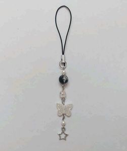 Cute Butterfly Charm Phone Strap