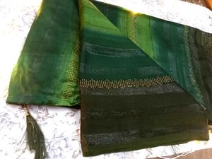 Emerald Green Embellished Saree