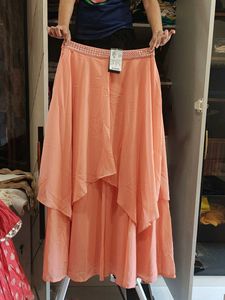 Peach Embellished Dress