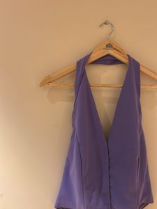 Chic Purple Halter Top