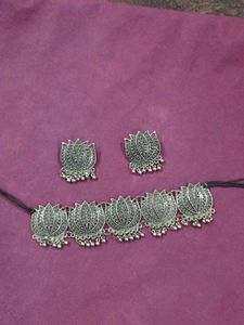 Oxidized Choker Set