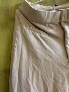 Stylish Beige Bell Bottom Pants