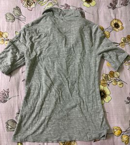 H&amp;M Grey Jersey Polo Shirt