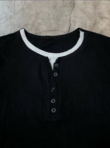 Layered Henley T-Shirt