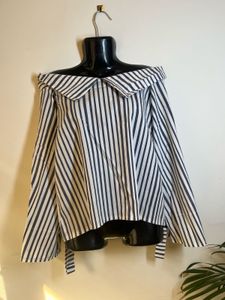 Striped Off-Shoulder Top
