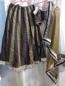 Banarasi Kalidar Lehnga With Net Duppta
