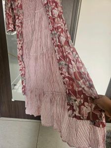 Boho Floral Print Kurta Set XL