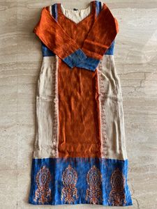 Jute Chudi Top(long) with Shawl