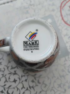 Set of 6 patterned mugs