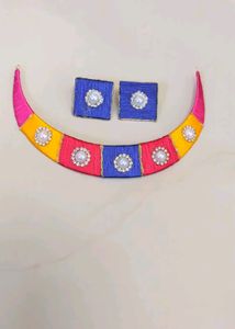 Silk Thread Navratri Necklace Set ✨😍