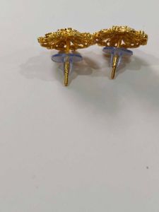 Gold Flower Earrings