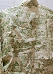 Vintage Print Cropped Jacket