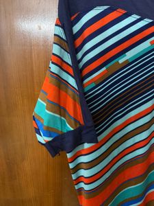 Striped Colorful Tunic Top