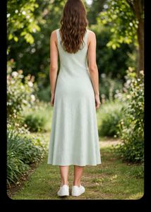 Casual Sleeveless Midi Dress