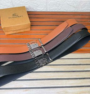 BURBERRY Black Leather Belt