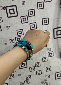 Trendy Boho Bracelet with Stylish Earrings Combo