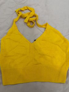 H&amp;M Divided Yellow Knit Sweater