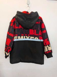 2 way Stylish Graphic Print Winter Jacket