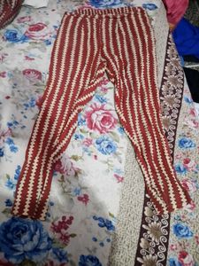 Red &amp; White Printed Kurta Set