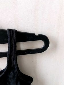 Ribbed Black Tank Top