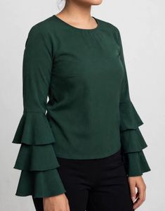 Stalk Buy Love Ruffle Sleeve top