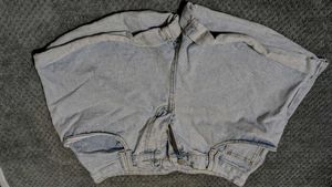 Light Wash Denim Patch Pocket Shorts
