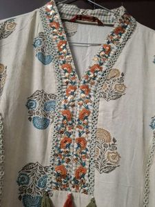 Floral Print Ethnic Dress