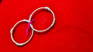 Baby bangles pure silver