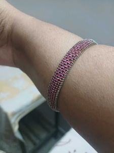 Sparkling Pink Stone Bangle