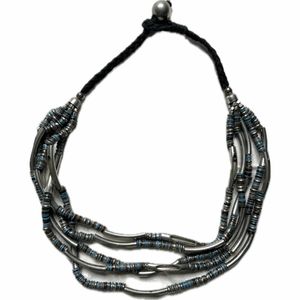 Layered Beaded Statement Necklace