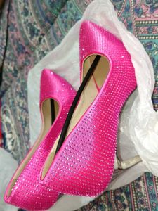 Sparkling Hot Pink Heels