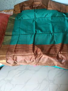 BrandNew HandwovenCottonSilkFabricSaree-ExtraStic