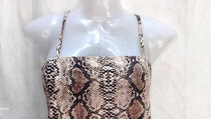 Snake Print One-Piece Swimsuit